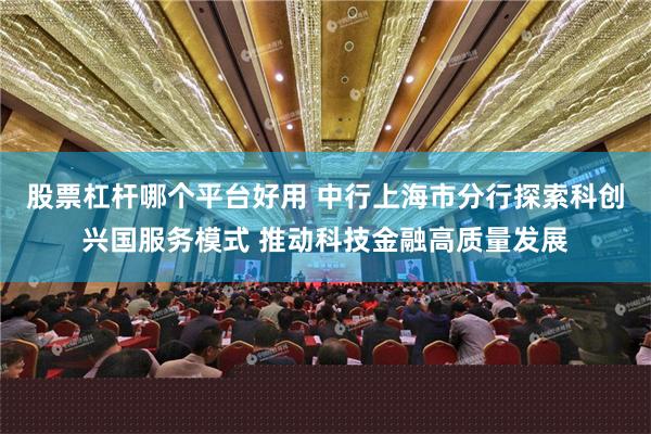 股票杠杆哪个平台好用 中行上海市分行探索科创兴国服务模式 推动科技金融高质量发展