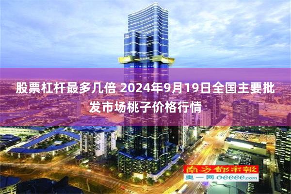 股票杠杆最多几倍 2024年9月19日全国主要批发市场桃子价格行情