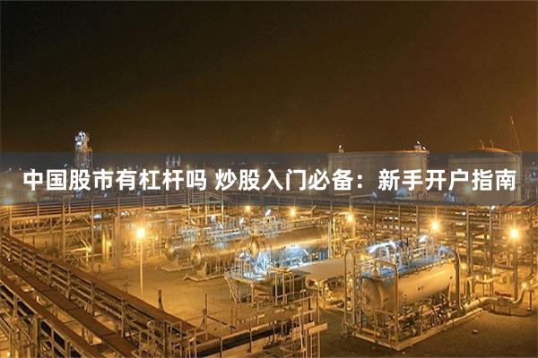 中国股市有杠杆吗 炒股入门必备：新手开户指南
