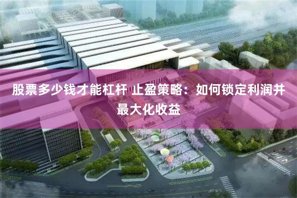 股票多少钱才能杠杆 止盈策略：如何锁定利润并最大化收益