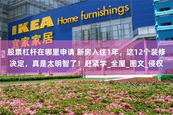 股票杠杆在哪里申请 新房入住1年，这12个装修决定，真是太明智了！赶紧学_全屋_图文_侵权
