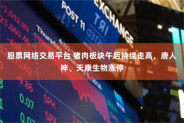 股票网络交易平台 猪肉板块午后持续走高，唐人神、天康生物涨停