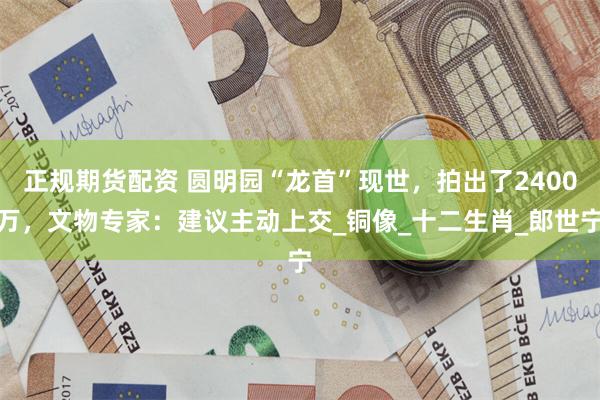 正规期货配资 圆明园“龙首”现世，拍出了2400万，文物专家：建议主动上交_铜像_十二生肖_郎世宁