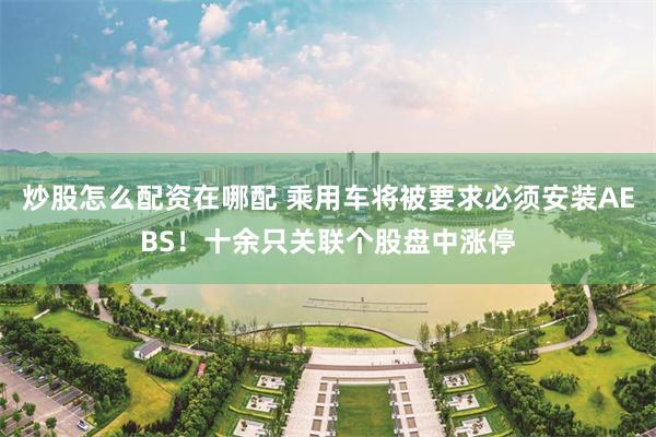 炒股怎么配资在哪配 乘用车将被要求必须安装AEBS！十余只关联个股盘中涨停
