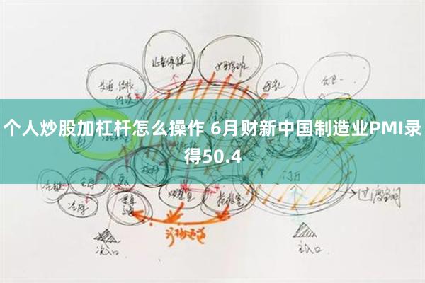 个人炒股加杠杆怎么操作 6月财新中国制造业PMI录得50.4