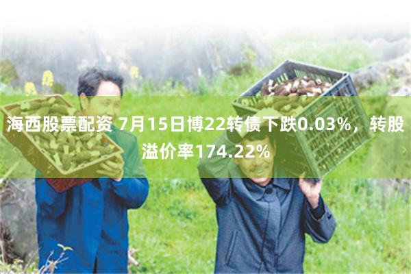 海西股票配资 7月15日博22转债下跌0.03%，转股溢价率174.22%
