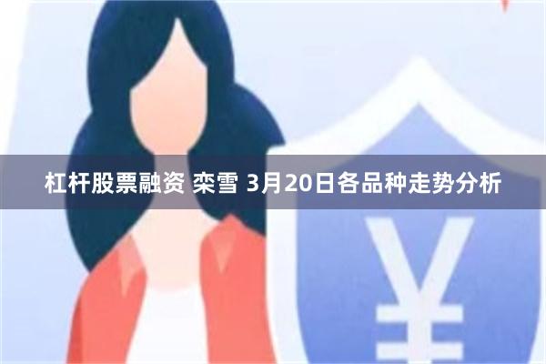杠杆股票融资 栾雪 3月20日各品种走势分析