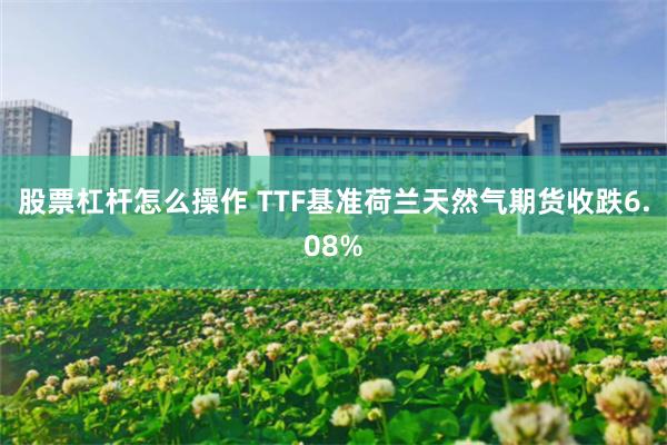股票杠杆怎么操作 TTF基准荷兰天然气期货收跌6.08%