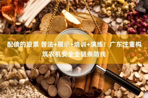 配债的股票 普法+展示+培训+演练！广东注重构筑农机安全全链条防线