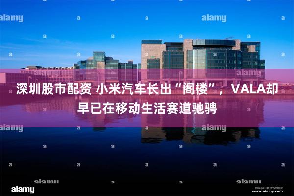 深圳股市配资 小米汽车长出“阁楼”,VALA却早已在移动生活赛道驰骋