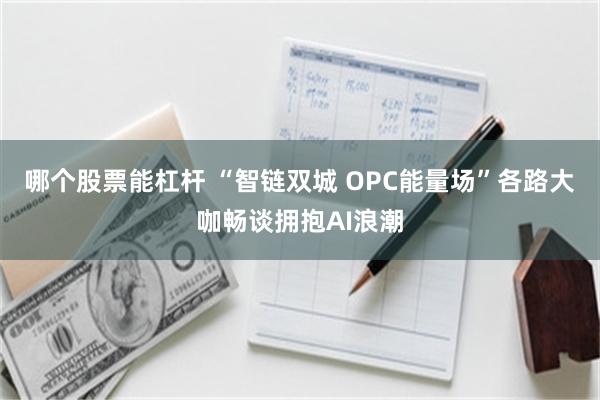 哪个股票能杠杆 “智链双城 OPC能量场”各路大咖畅谈拥抱AI浪潮