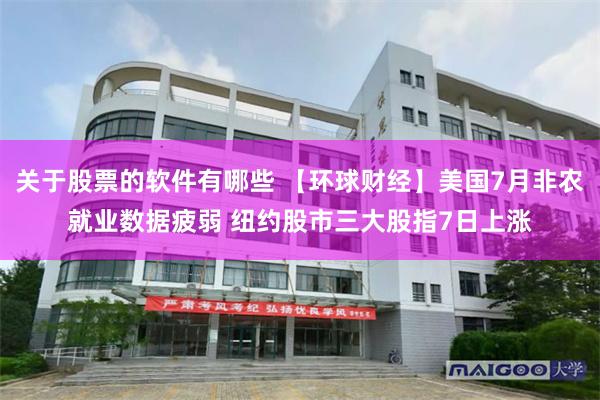 关于股票的软件有哪些 【环球财经】美国7月非农就业数据疲弱 纽约股市三大股指7日上涨
