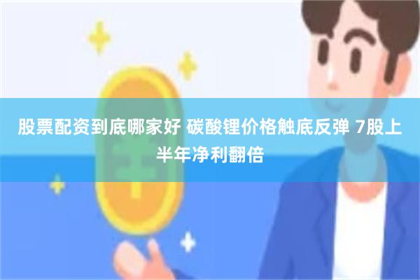 股票配资到底哪家好 碳酸锂价格触底反弹 7股上半年净利翻倍