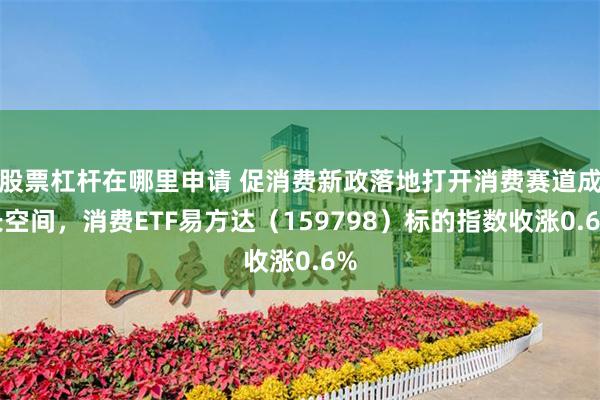 股票杠杆在哪里申请 促消费新政落地打开消费赛道成长空间，消费ETF易方达（159798）标的指数收涨0.6%