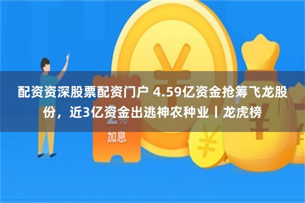 配资资深股票配资门户 4.59亿资金抢筹飞龙股份，近3亿资金出逃神农种业丨龙虎榜