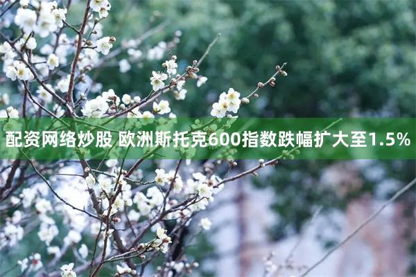 配资网络炒股 欧洲斯托克600指数跌幅扩大至1.5%